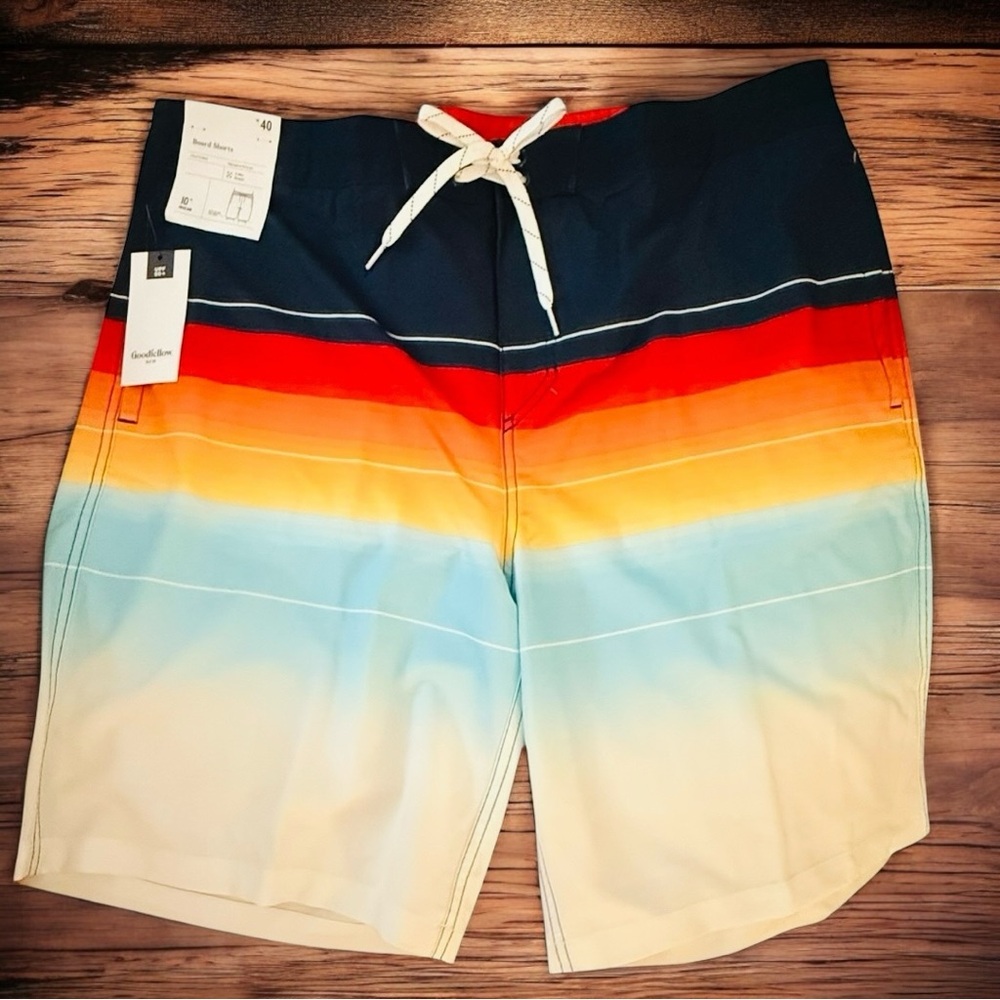 Goodfellow & Co Striped board Shorts‎ – Size 40 NWT